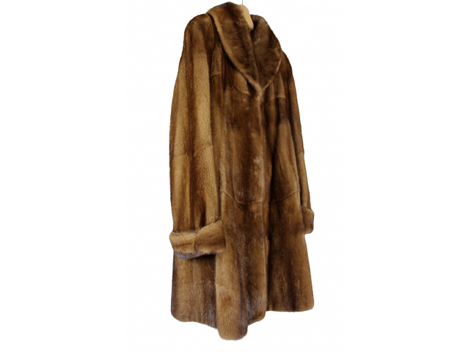 Klasikinis moteriškas audinės kailio paltas