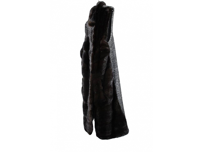 Šilta vilnos ir natūralaus kailio liemenė